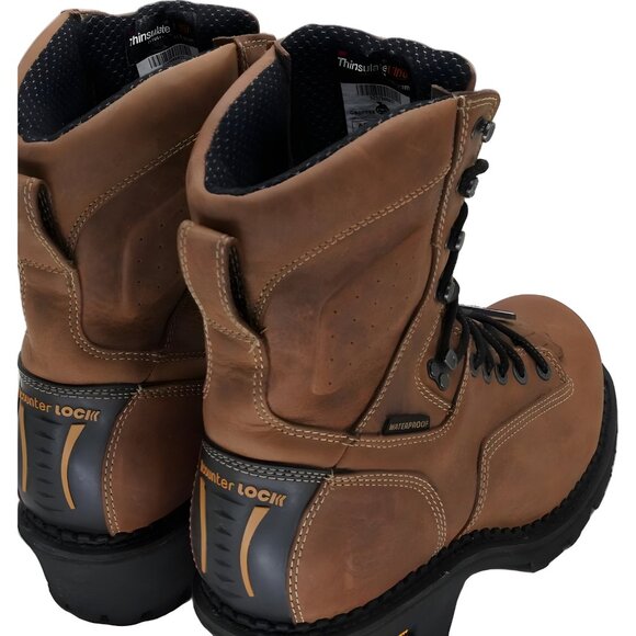 Georgia Boot Logger 8" Waterproof Composite Toe Work Boot Brown Men's US 11.5M - Picture 3 of 6
